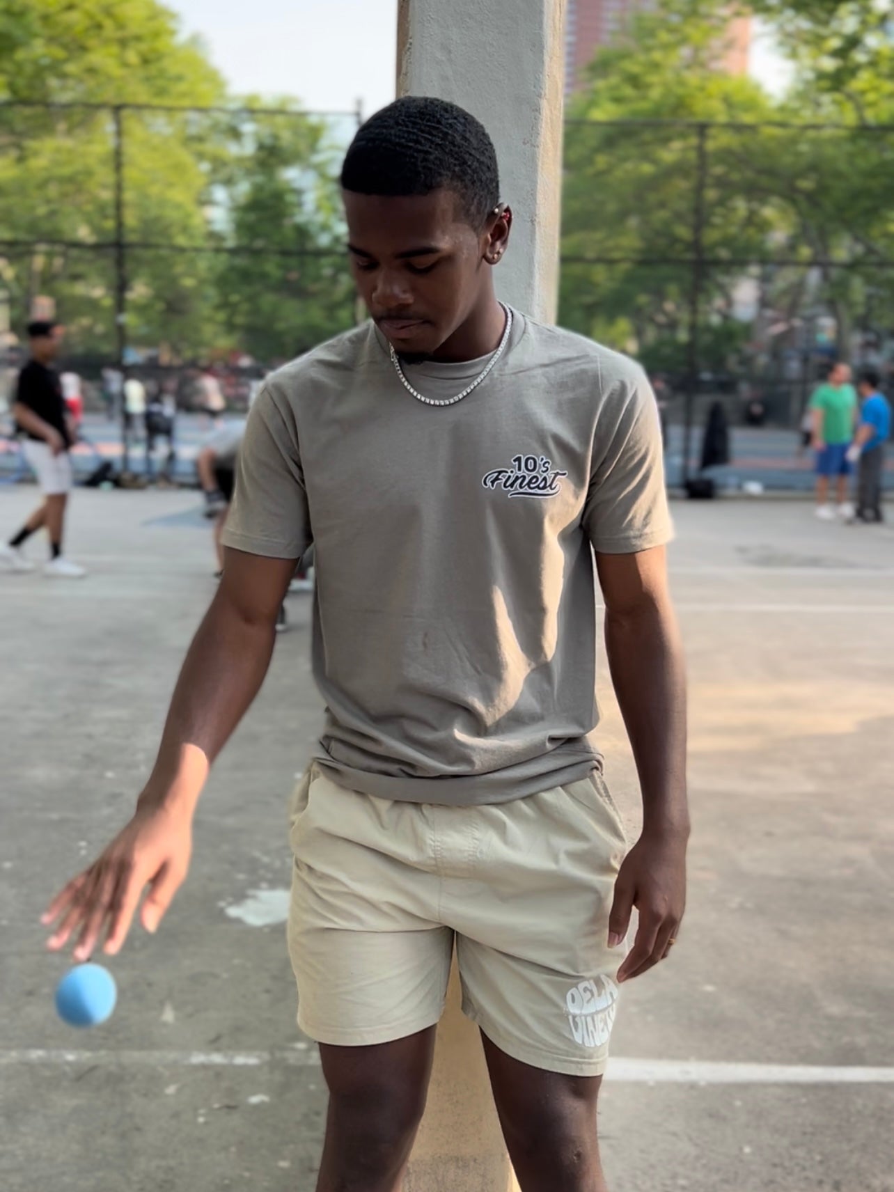 Dap It Up, Baby Tee (Gray)